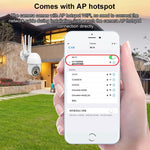 QX38 1080P WiFi 고화질 감시 카메라 실외 돔 카메라, 야간 시야 & 양방향 음성 & 모션 감지 지원, QX38