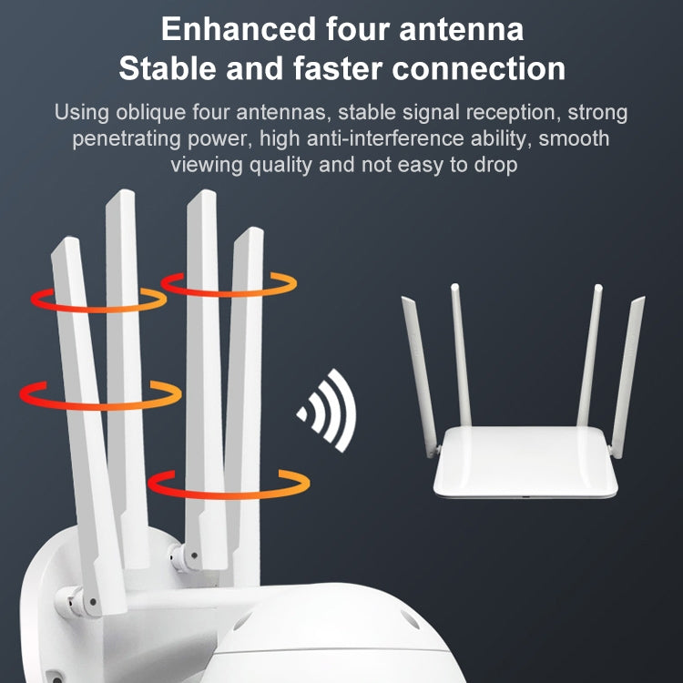 QX38 1080P WiFi 고화질 감시 카메라 실외 돔 카메라, 야간 시야 & 양방향 음성 & 모션 감지 지원, QX38
