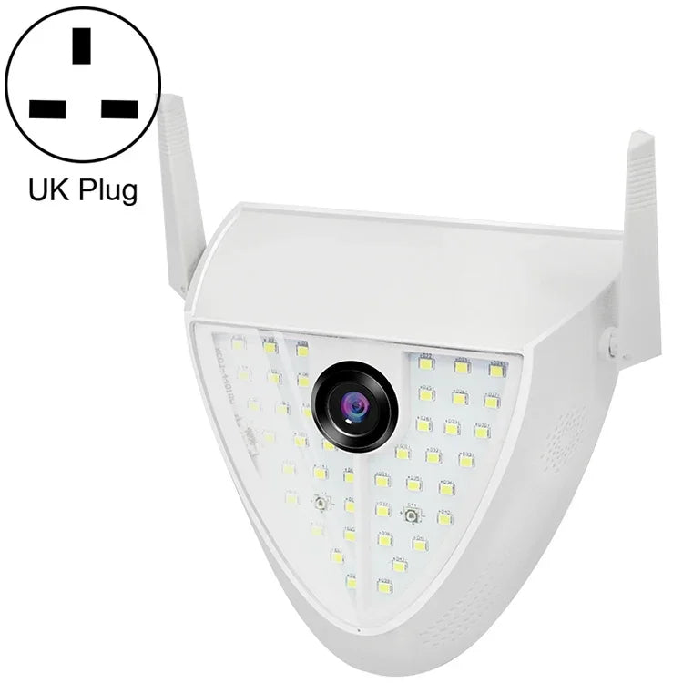 DP16 2.0 메가픽셀 42 LED 정원등 스마트 카메라, 모션 감지 / 야간 시야 / 음성 인터콤 / TF 카드 지원, 호주 플러그, DP16