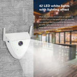 DP16 2.0 메가픽셀 42 LED 정원등 스마트 카메라, 모션 감지 / 야간 시야 / 음성 인터콤 / TF 카드 지원, 호주 플러그, DP16