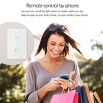 Sonoff T2 터치 120mm 강화 유리 패널 벽 스위치 스마트 홈 라이트 터치 스위치, Alexa 및 Google Home 호환, AC 100V-240V, 미국 플러그, 120mm/ 3 미국 플러그