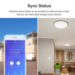Sonoff T2 터치 86mm 강화 유리 패널 벽 스위치 스마트 홈 조명 터치 스위치, Alexa 및 Google Home 호환, AC 100V-240V, EU 플러그, 86mm/ 2 EU 플러그