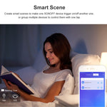 Sonoff T2 터치 86mm 강화 유리 패널 벽 스위치 스마트 홈 조명 터치 스위치, Alexa 및 Google Home 호환, AC 100V-240V, EU 플러그, 86mm/ 2 EU 플러그