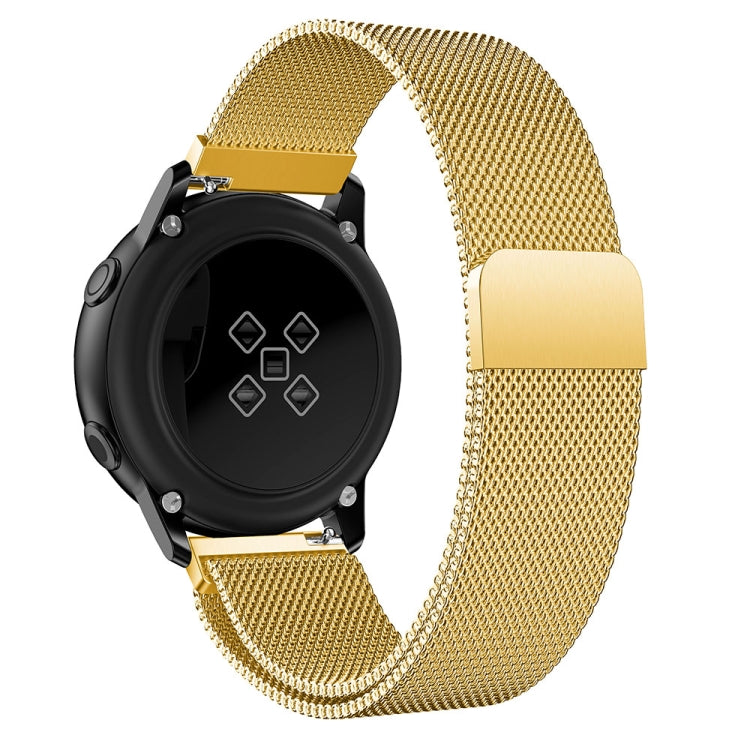 Milanis Magnetic Stainless Steel Mesh Wrist Strap WatchBand for Galaxy Watch Active 20mm