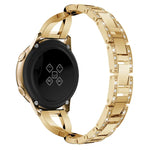 Galaxy Watch Active 20mm용 X자형 다이아몬드 스테인리스 스틸 손목 스트랩 시계줄