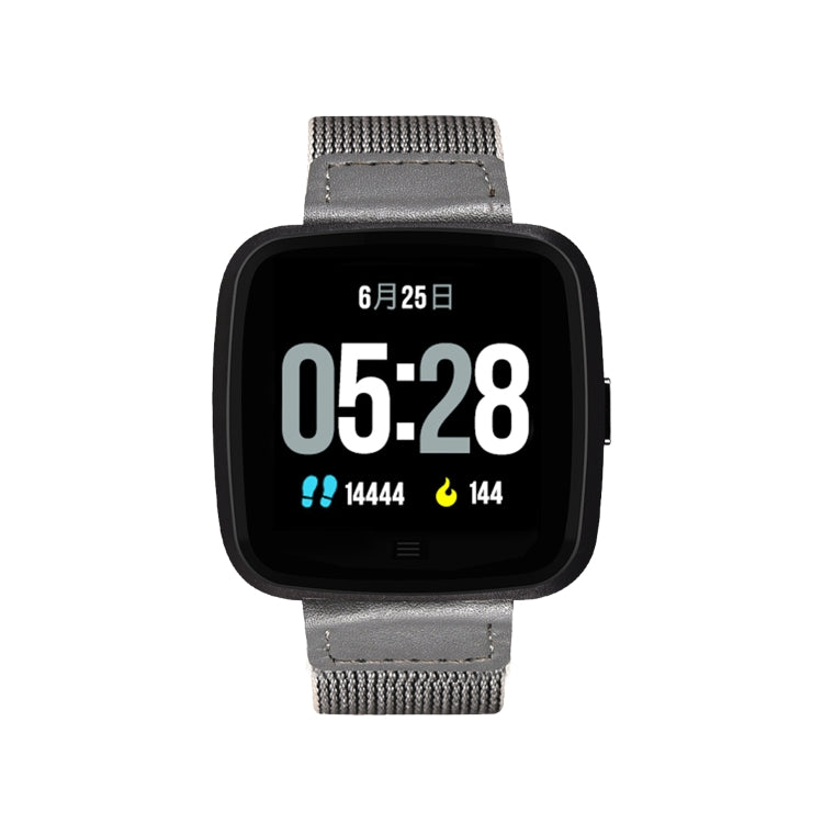 DTNO.1 G12 1.3인치 OLED 컬러 화면 스마트 팔찌 IP67 방수, 나일론 시계줄, 통화 알림 / 심박수 모니터링 / 좌식 알림 / 멀티 스포츠 모드 지원