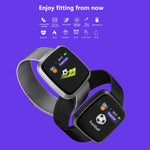 DTNO.1 G12 1.3인치 OLED 컬러 화면 스마트 팔찌 IP67 방수, 나일론 시계줄, 통화 알림 / 심박수 모니터링 / 좌식 알림 / 멀티 스포츠 모드 지원