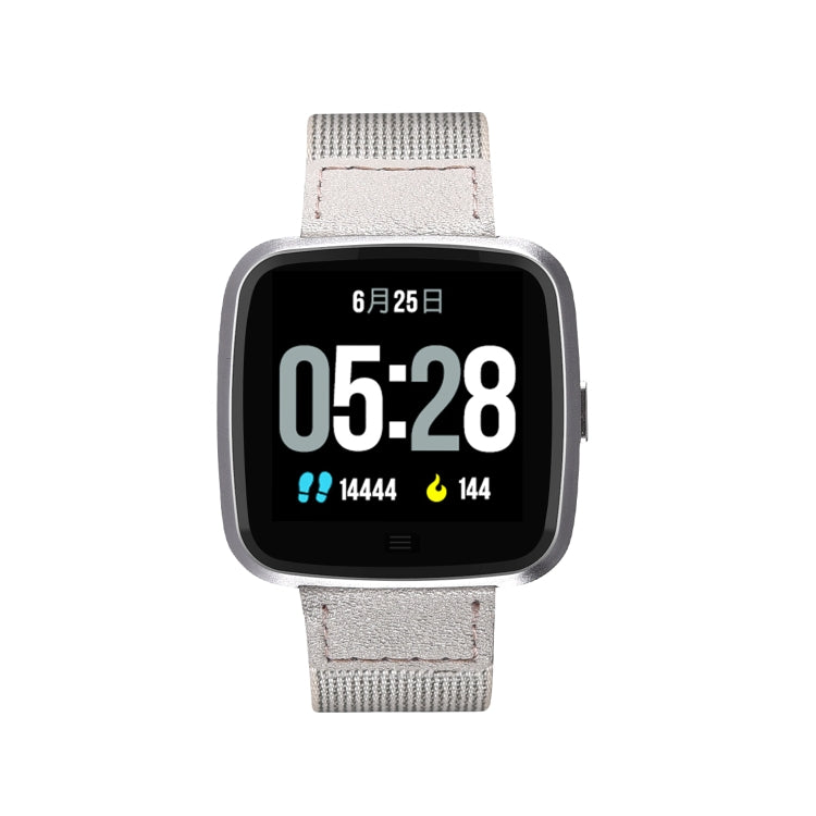 DTNO.1 G12 1.3인치 OLED 컬러 화면 스마트 팔찌 IP67 방수, 나일론 시계줄, 통화 알림 / 심박수 모니터링 / 좌식 알림 / 멀티 스포츠 모드 지원