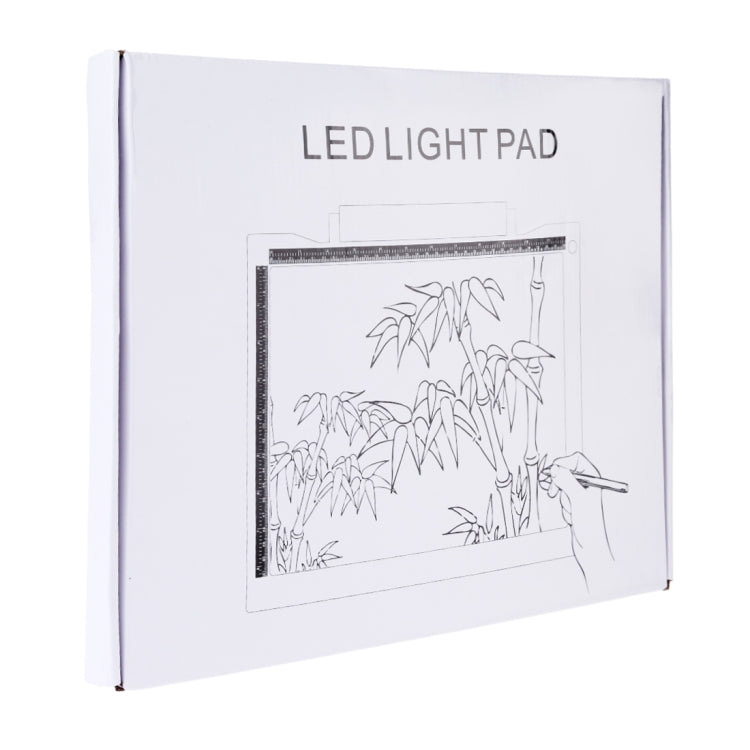 A4-19 6.5W 3단계 밝기 조절 가능한 A4 LED 드로잉 스케치패드 라이트 패드, USB 케이블 포함