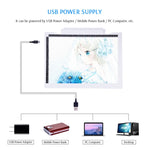 A4-19 6.5W 3단계 밝기 조절 가능한 A4 LED 드로잉 스케치패드 라이트 패드, USB 케이블 포함