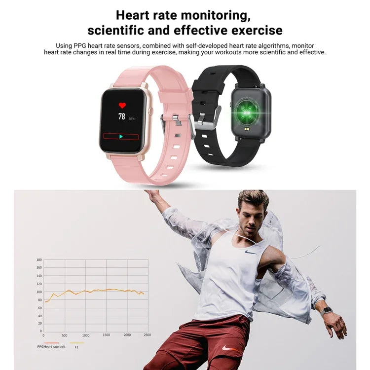 SMA-F1 1.3인치 TFT 풀 터치 스크린 IP68 방수 스마트 스포츠 워치, 동적 심박수 & 혈압 & 수면 감지 지원 / 블루투스 / 알람 시계 / 사진 제어, SMA-F1