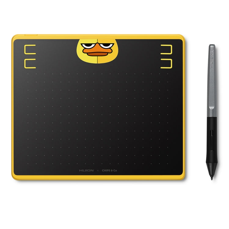 HUION HS64 칩스 스페셜 에디션 5080 LPI 아트 드로잉 태블릿, 배터리 없는 펜 포함, HS64