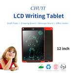 Portable 12 inch LCD Writing Tablet Drawing Graffiti Electronic Handwriting Pad Message Graphics Board Draft Paper with Writing Pen, 12 inch Blue, 12 inch Red, 12 inch White, 12 inch Black, 12 inch Green