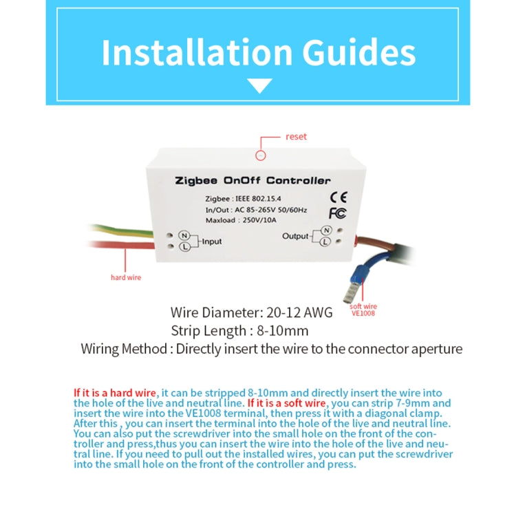 85-265V 50-60Hz IEEE 802.15.4 Zigbee 스마트 무선 스위치 컨트롤러