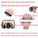컬러풀 다이아몬드 스테인리스 스틸 시계줄, 애플 워치 시리즈 10 42mm / 9&8&7 41mm / SE 3&SE 2&6&SE&5&4 40mm / 3&2&1 38mm용