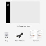 2.2W 5V LED 3단계 밝기 조절 가능한 A5 아크릴 USB 복사 보드, 애니메이션 스케치 드로잉 스케치패드