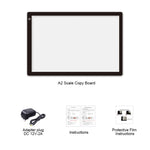 23W 12V LED 3단계 밝기 조절 가능한 A2 아크릴 복사 보드 애니메이션 스케치 드로잉 스케치패드, EU 플러그, EU 플러그