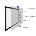 23W 12V LED 3단계 밝기 조절 가능한 A2 아크릴 복사 보드 애니메이션 스케치 드로잉 스케치패드, EU 플러그, EU 플러그
