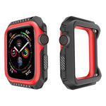 Apple Watch 시리즈 3 / 2 / 1 42mm용 스마트워치 충격 방지 이중 색상 보호 케이스, Apple Watch 시리즈 3 / 2 / 1 42mm용 (블랙 레드), Apple Watch 시리즈 3 / 2 / 1 42mm용 (블랙 옐로우), Apple Watch 시리즈 3 / 2 / 1 42mm용 (핑크 블루)