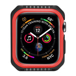 Apple Watch 시리즈 3 / 2 / 1 42mm용 스마트워치 충격 방지 이중 색상 보호 케이스, Apple Watch 시리즈 3 / 2 / 1 42mm용 (블랙 레드), Apple Watch 시리즈 3 / 2 / 1 42mm용 (블랙 옐로우), Apple Watch 시리즈 3 / 2 / 1 42mm용 (핑크 블루)