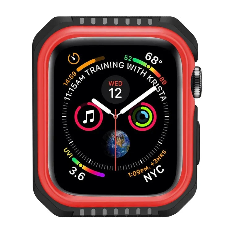 Apple Watch 시리즈 3 / 2 / 1 42mm용 스마트워치 충격 방지 이중 색상 보호 케이스, Apple Watch 시리즈 3 / 2 / 1 42mm용 (블랙 레드), Apple Watch 시리즈 3 / 2 / 1 42mm용 (블랙 옐로우), Apple Watch 시리즈 3 / 2 / 1 42mm용 (핑크 블루)