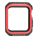 Apple Watch 시리즈 3 / 2 / 1 42mm용 스마트워치 충격 방지 이중 색상 보호 케이스, Apple Watch 시리즈 3 / 2 / 1 42mm용 (블랙 레드), Apple Watch 시리즈 3 / 2 / 1 42mm용 (블랙 옐로우), Apple Watch 시리즈 3 / 2 / 1 42mm용 (핑크 블루)