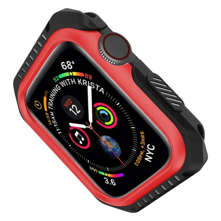 Apple Watch 시리즈 3 / 2 / 1 42mm용 스마트워치 충격 방지 이중 색상 보호 케이스, Apple Watch 시리즈 3 / 2 / 1 42mm용 (블랙 레드), Apple Watch 시리즈 3 / 2 / 1 42mm용 (블랙 옐로우), Apple Watch 시리즈 3 / 2 / 1 42mm용 (핑크 블루)