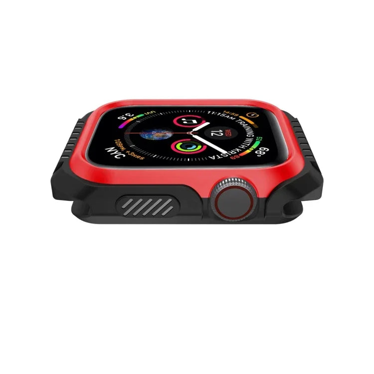 Apple Watch 시리즈 3 / 2 / 1 42mm용 스마트워치 충격 방지 이중 색상 보호 케이스, Apple Watch 시리즈 3 / 2 / 1 42mm용 (블랙 레드), Apple Watch 시리즈 3 / 2 / 1 42mm용 (블랙 옐로우), Apple Watch 시리즈 3 / 2 / 1 42mm용 (핑크 블루)