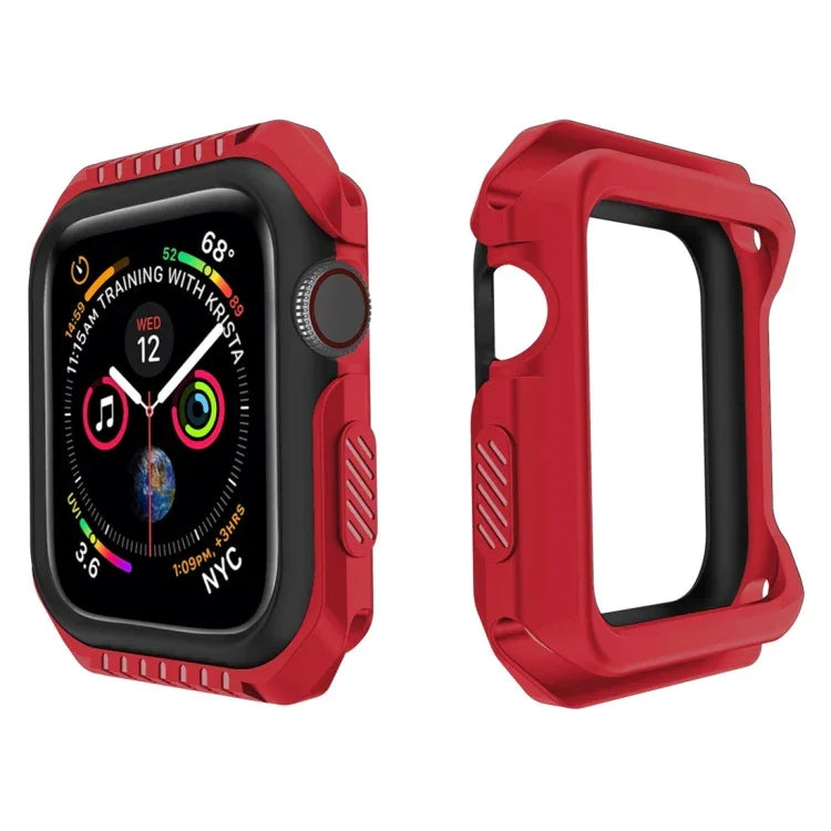 Apple Watch 시리즈 3 / 2 / 1 42mm용 스마트워치 충격 방지 이중 색상 보호 케이스, Apple Watch 시리즈 3 / 2 / 1 42mm용 (블랙 레드), Apple Watch 시리즈 3 / 2 / 1 42mm용 (블랙 옐로우), Apple Watch 시리즈 3 / 2 / 1 42mm용 (핑크 블루)