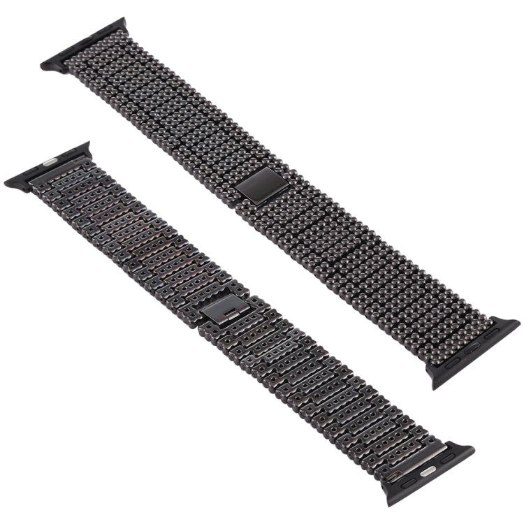 애플 워치 시리즈 7 41mm / 6 & SE & 5 & 4 40mm / 3 & 2 & 1 38mm용 아홉 알 스테인리스 손목 시계줄
