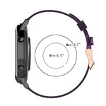 20mm Stripe Weave Nylon Wrist Strap Watch Band for Huawei GT 2 42mm / Honor Magic Watch 2 42mm