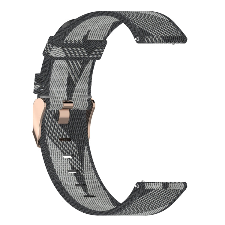 22mm 스트라이프 나일론 손목 스트랩 시계 밴드 Huawei GT / GT2 46mm, Honor Magic Watch 2 46mm / Magic