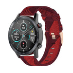 22mm 스트라이프 나일론 손목 스트랩 시계 밴드 Huawei GT / GT2 46mm, Honor Magic Watch 2 46mm / Magic