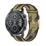 22mm 스트라이프 나일론 손목 스트랩 시계 밴드 Huawei GT / GT2 46mm, Honor Magic Watch 2 46mm / Magic