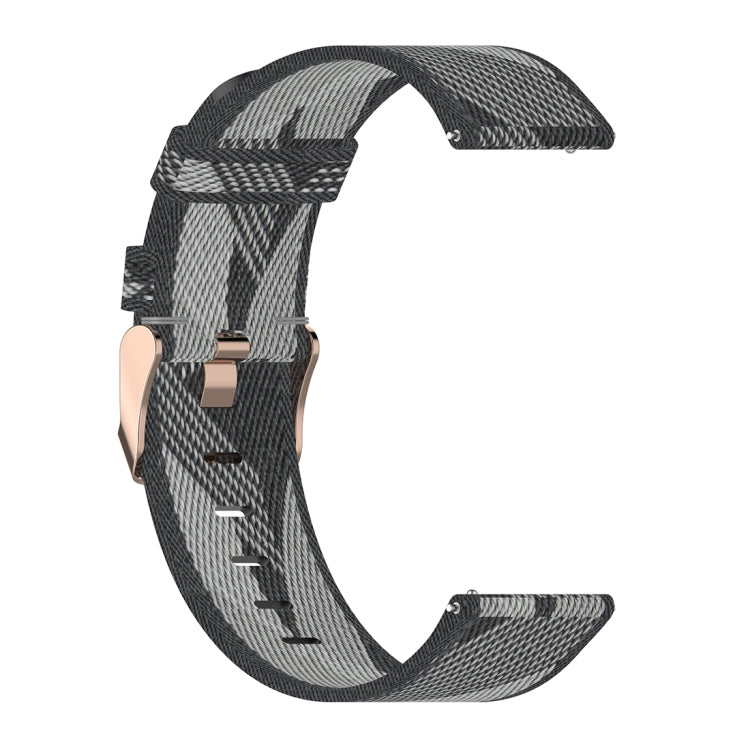 갤럭시 워치 46mm / 기어 S3용 22mm 줄무늬 짜임 나일론 손목 스트랩 시계 밴드