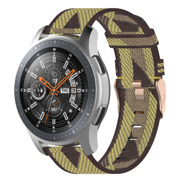 갤럭시 워치 46mm / 기어 S3용 22mm 줄무늬 짜임 나일론 손목 스트랩 시계 밴드