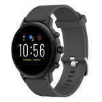 22mm Texture Silicone Wrist Strap Watch Band for Fossil Gen 5 Carlyle, Gen 5 Julianna, Gen 5 Garrett, Gen 5 Carlyle HR