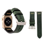 Apple Watch Ultra 49mm&Watch Ultra 2 49mm / 시리즈 10 46mm / 9&8&7 45mm / SE 3&SE 2&6&SE&5&4 44mm / 3&2&1 42mm용 레트로 XX 라인 패턴 천연 가죽 손목 시계 밴드, 42mm용