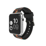 Apple Watch Series 3 & 2 & 1 38mm용 패션 카모플라주 패턴 실리콘 시계줄, 38mm
