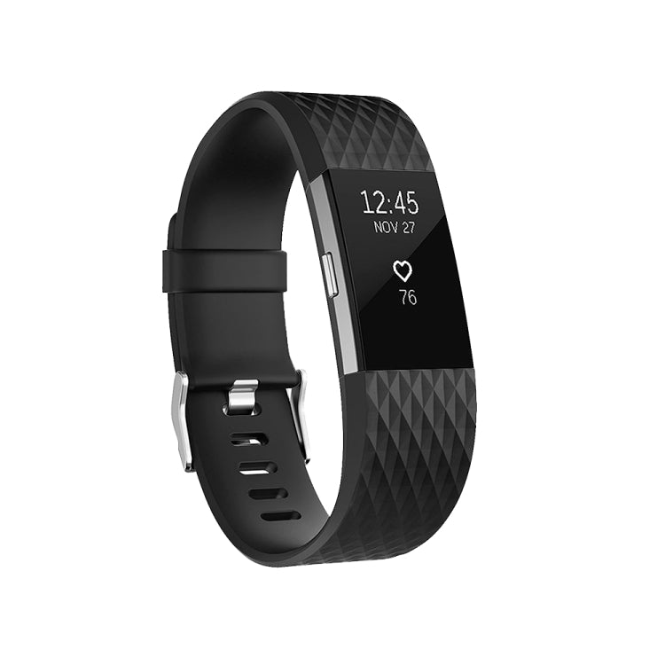 다이아몬드 패턴 조절 가능한 스포츠 시계 밴드 FITBIT Charge 2용, 사이즈: S, 10.5x8.5cm, S