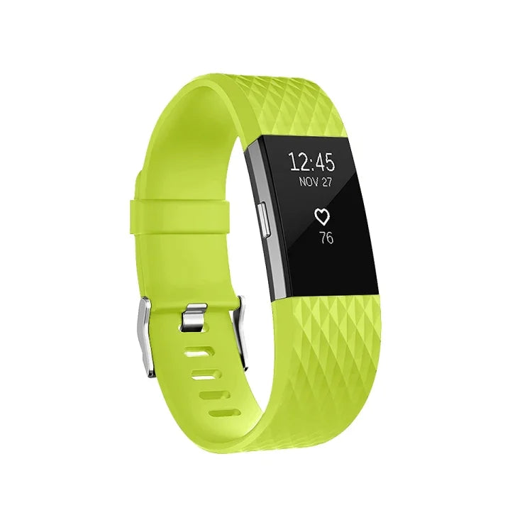 다이아몬드 패턴 조절 가능한 스포츠 시계 밴드 FITBIT Charge 2용, 사이즈: S, 10.5x8.5cm, S