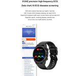 ET310 1.39인치 IPS 스크린 IP67 방수 실리콘 밴드 스마트워치, 체온 모니터링 / 심전도 지원, ET310