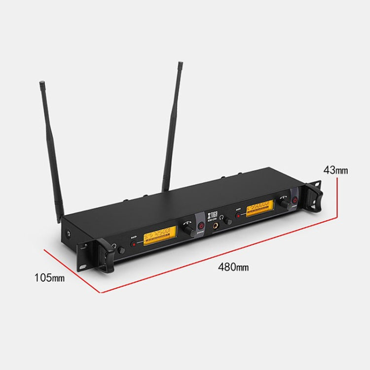 XTUGA IEM1200 무선 송신기 무대 가수 이어 모니터 시스템, 송신기