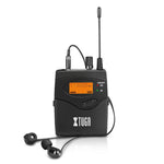 XTUGA IEM1200 무선 수신기 바디팩 무대 가수 이어 모니터 시스템, 수신기 바디팩