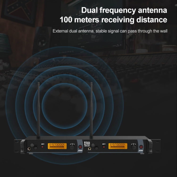 XTUGA IEM1200 무선 송신기 10 바디팩 무대 가수 인이어 모니터 시스템, 송신기 10 바디팩