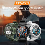 LOKMAT ATTACK 3 1.28인치 TFT 화면 스포츠 피트니스 스마트워치, 블루투스 통화 지원, ATTACK 3