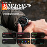 Zeblaze Stratos 3 1.43인치 AMOLED 스크린 IP68 방수 스마트워치, 블루투스 통화 / GPS 지원, Stratos 3
