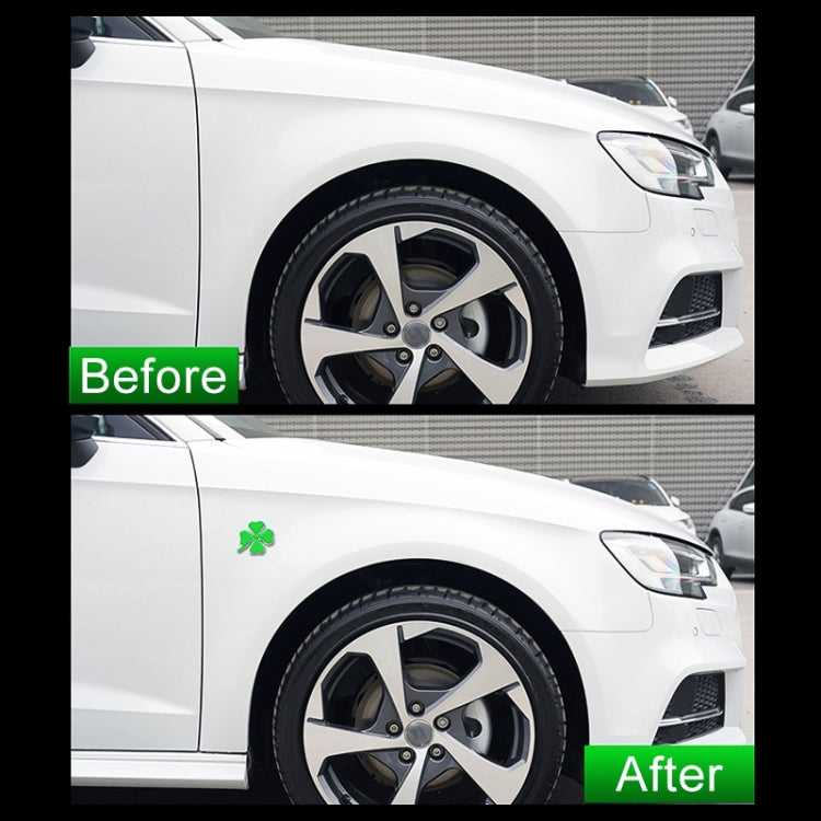 2pcs Four Leaf Clover Luck Symbol Badge Labeling Sticker Styling Car Decoration, Size: 2x2x0.2cm, Size: 2x2x0.2cm