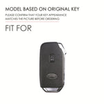 For Kia Sorento Hallmo Car Cowhide Leather Key Protective Cover Key Case, B088