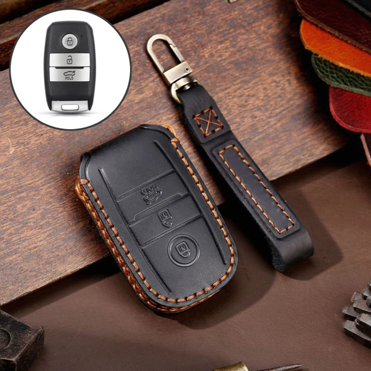 For Kia Sportage R / K5 / K4 / K2 / KX3 Hallmo A Style Car Cowhide Leather Key Protective Cover Key Case, C132